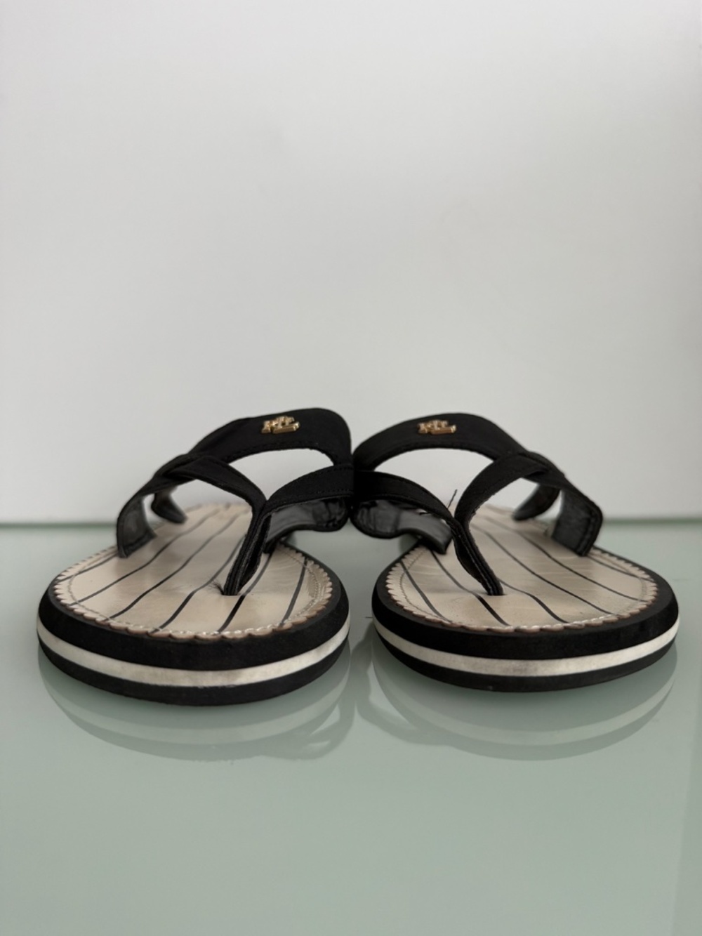Lauren Ralph Lauren Rosalind Sandals Black Size 9 - Picture 11 of 16